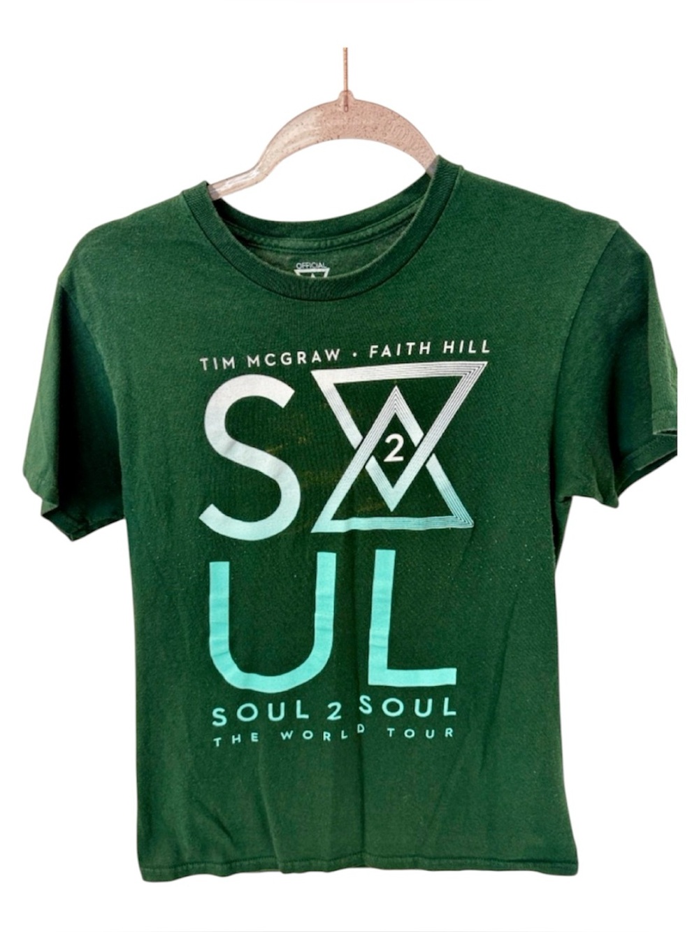 Soul 2 Soul Tour 2017  Short Sleeve Graphic Tee - Dark Green